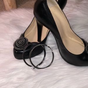 Gunmetal Zipper Hoops